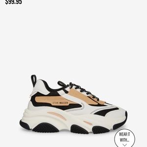 Steve Madden Possession Black/Tan Shoes